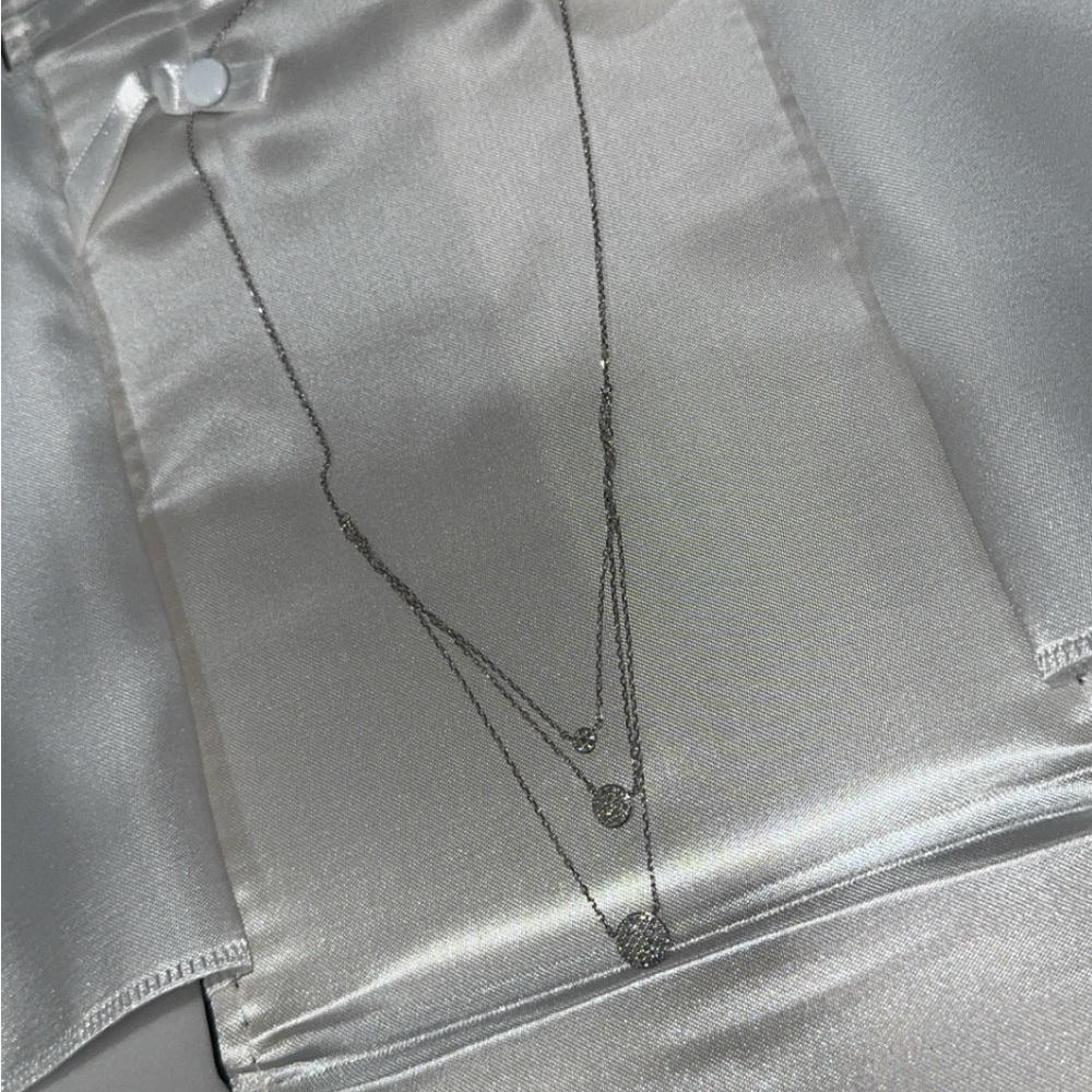14KWG Diamond Layered Necklace